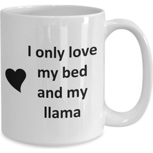 Bexdore Komik Llama Lover Kupa - Pet - Love My Llama Kahve Fincanı- Ingilizce Kupa Bardak