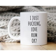 Bexdore Ben Sadece Romu Seviyorum Ok Kupa Rom Kupası Rom Hediyesi Ingilizce Kupa Bardağı