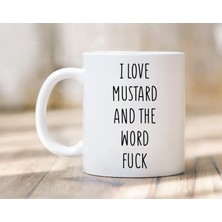 Bexdore Hardallı Kupa Seviyorum - Hardal Kupa - Sevgiliye Hediye - Ingilizce Kupa Bardağı