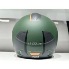 Free-M Kask Free-M 601 Çenesiz Mat Yeşil