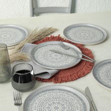 Keramika Stone Nordic Pasta Tabağı 22 cm 6 Adet 21426