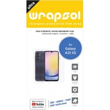 Wrapsol Samsung Galaxy A25 5g Ön, Arka ve Yan 360 Derece Tam Kaplama Poliüretan Film