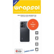 Wrapsol Xiaomi Redmi 13C Mat Arka ve Yan Koruyucu Poliüretan Film