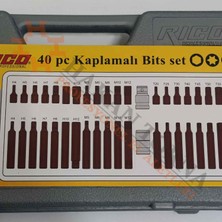 ALWAYSSPEED Rico 40 Parça Lokmalı Power Bits Torx Torck Tork Kaplamalı S2 Çelik Seti Takımı