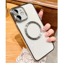 3gen Case Apple iPhone 11 Kılıf Renkli Köşeleri Lüx Şeffaf Silikon Kamera Korumalı Malzeme