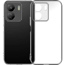 Dlrcase Xiaomi Poco C65 Kılıf Süper Silikon Lüx Korumalı Şeffaf+Nano