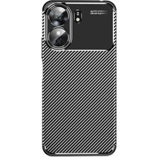 Smcase Xiaomi Poco C65 Kılıf Negro Karbon Kamera Korumalı Silikon Lüx Siyah