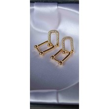 Zülisch Çelik Küpe Gold Zülisch
