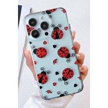 3gen Case İPHONE 14 PRO UYUMLU UĞUR BÖCEĞİ DESENLİ ŞEFFAF SİLİKON KILIF GN30