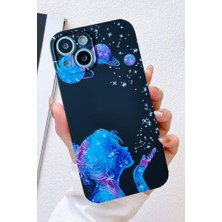 3gen Case İphone 13-İphone 14 Uyumlu Sevimli Karakterler Desenli Şeffaf Silikon Kılıf