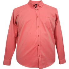 Maruf Shop Erkek Büyük Beden Slim Fit Turhan Mevsimlik Uzun Kol Gömlek Yavruağzı