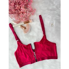 Mila Fermuar Detaylı Büstiyer