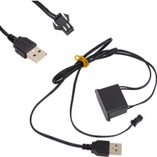 Ayt Powermaster 5 Metre 5 Volt USB Adaptörlü Neon Sarı Ip Aydınlatma Araç Oto Ambiyans Aydınlatması