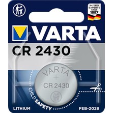 Ayt Varta CR2430 3 Volt Lityum Pil Tekli Düğme Pil Saat Pili Cr 2430