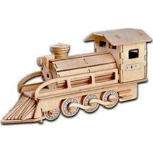 Hayal Sepeti Tren Ahşap Maket Büyük Boy   Boyanabilir Maket