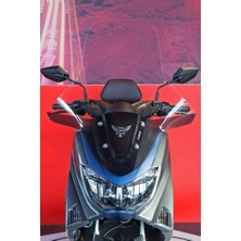 ABV Yamaha N-Max El Korumalı Şeffaf Tur Camı 75x67.5 cm (15-20) + Vida Takımı