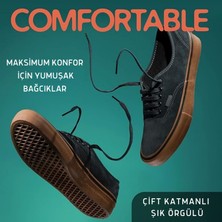 İpekbazaar Exclusive 120 cm Yassı Spor Ayakkabı Bağcığı, Çift Katmanlı Örgülü Sneakers Bağcık, 1 Çift