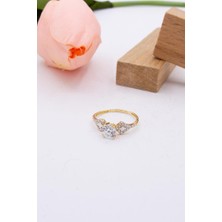 Latif Kuyumcu 14 Ayar Altın Yüzük Taşlı Kadın Yüzük LKYZK1434