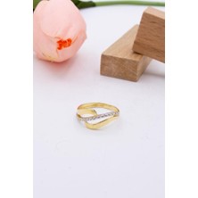 Latif Kuyumcu 14 Ayar Altın Yüzük Taşlı Kadın Yüzük LKYZK1423