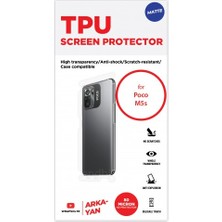 Wrapsol Xiaomi Poco M5S Mat Arka ve Yan Koruyucu Tpu Film