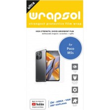 Wrapsol Xiaomi Poco M5S Ön, Arka ve Yan 360 Derece Tam Kaplama Poliüretan Film