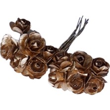 Depposite Kağıt Gül Küçük - 144'LÜ Gold ( 12 Buket 144 Adet Cicek )