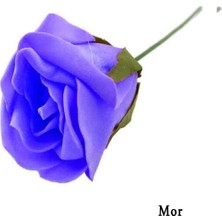 VİP Lateks Gül Tekli Battal Boy 20'li Mor