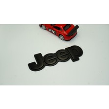 Dk Jeep Kaput Bagaj 3m 3D Yeni Nesil Siyah Metal Logo Amblem Arma