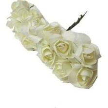 Gurmender Kağıt Gül Küçük - 144 Adet Krem ( 12 Buket 144 Adet Cicek )