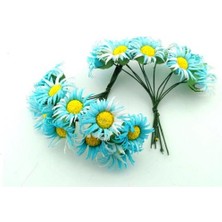 Gurmender Çiçek Papatya Modeli - 100 Adet Mavi