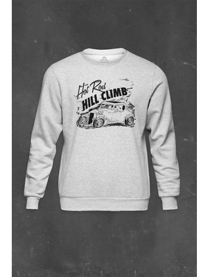 So Cool Hot Rod Hill Climb In Central Cıty Colorado Baskılı Unisex Sweat