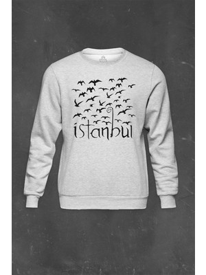 So Cool Istanbul Martı Galata Konstantinopolis Osmanlı Baskılı Unisex Sweat