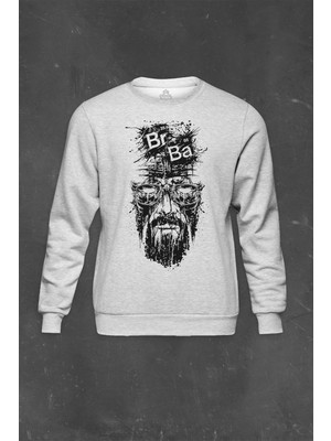 So Cool Gri Sweatshirt Breaking Bad Heisenberg Br Ba Brom Baryum Baskılı Unisex Sweat