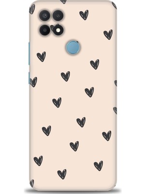 gmotp Oppo A15S Kılıf Hd Baskılı - Minik Kalpler