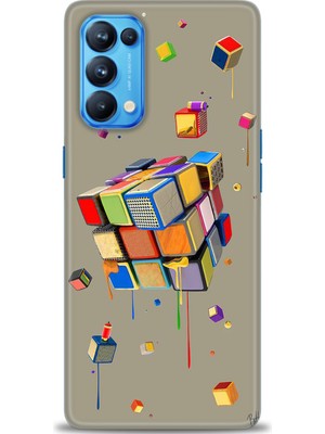 gmotp Oppo Reno 5 Pro Kılıf Hd Baskılı - Zeka Küpü