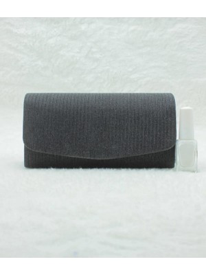 Sh Poly1 Abiye Çanta Clutch Portföy Askılı Omuz ve El Çantası Çupra Siyah