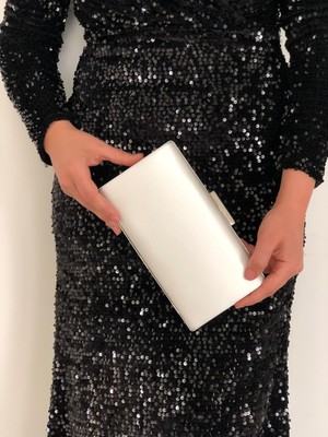 Sh Poly1 Saten Sedef Abiye Çanta