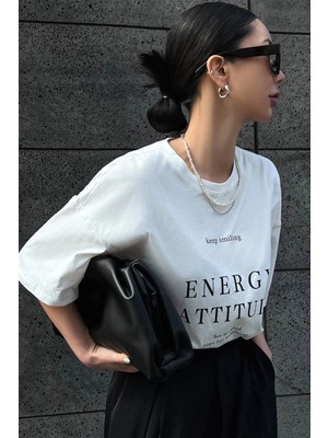 Only Trendwear Unisex Energy Baskılı Tasarım Tshirt