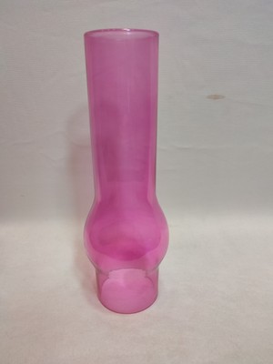 Avize Lamba Camı.Tam Pembe Renkli. (Alt Çap:7.00cm-h:25.00cm)