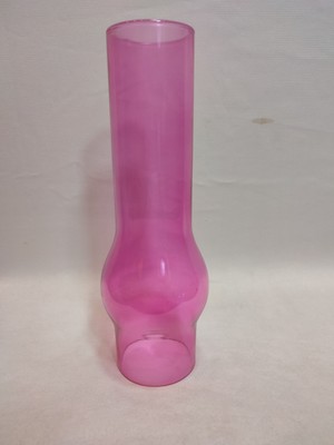 Avize Lamba Camı.Tam Pembe Renkli. (Alt Çap:7.00cm-h:25.00cm)