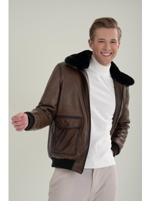 Deri Company  Delrick  Kahverengi Deri Mont 111670