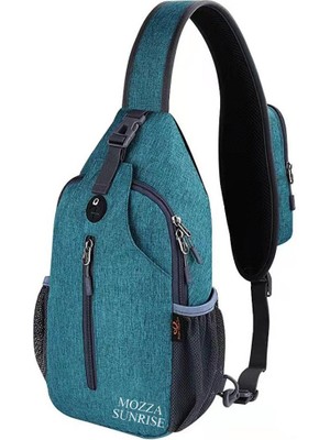 LS Crossbody Sling Sırt Çantası Sling Çanta Seyahat Yürüyüş Göğüs Çantası Sırt Çantası, Yeşil (Yurt Dışından)