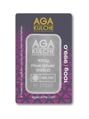 AgaKulche 100 Gram Külçe Gümüş (999.0)