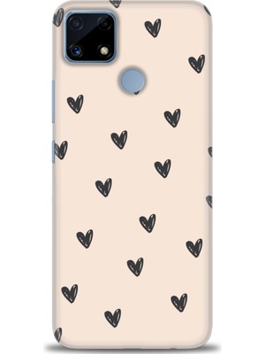 gmotp Realme C25 Kılıf Hd Baskılı - Minik Kalpler