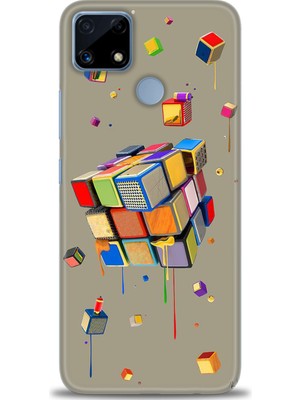 gmotp Realme C25S Kılıf Hd Baskılı - Zeka Küpü
