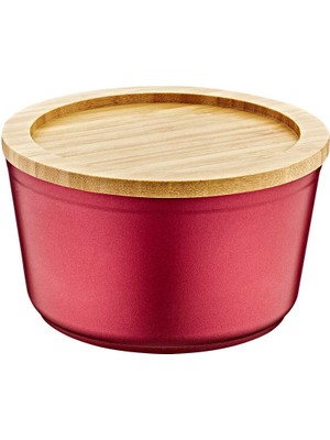 Oms Collection 12 cm Granit Vakumlu Saklama Kabı Kırmızı