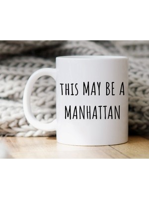 Bexdore Komik Alkol Kupa Burası Bir Manhattan Olabilir Kahve Fincanı Ingilizce Kupa Bardağına Hediye