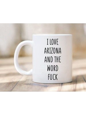 Bexdore Arizona Kupa Seviyorum - Arizona Kupa - Arizona Hediyesi - Komik -Ingiliz Kupa Bardağı
