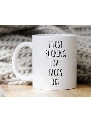 Bexdore Tacos'u Seviyorum Tamam Kupa - Taco Kupa - Taco Hediyesi - Komik Kahve Kupa Ingilizce Kupa Bardak