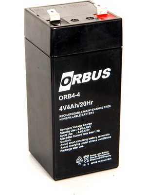 Orbus 4V 4AH 2023 Üretim Bakımsız Kuru Akü